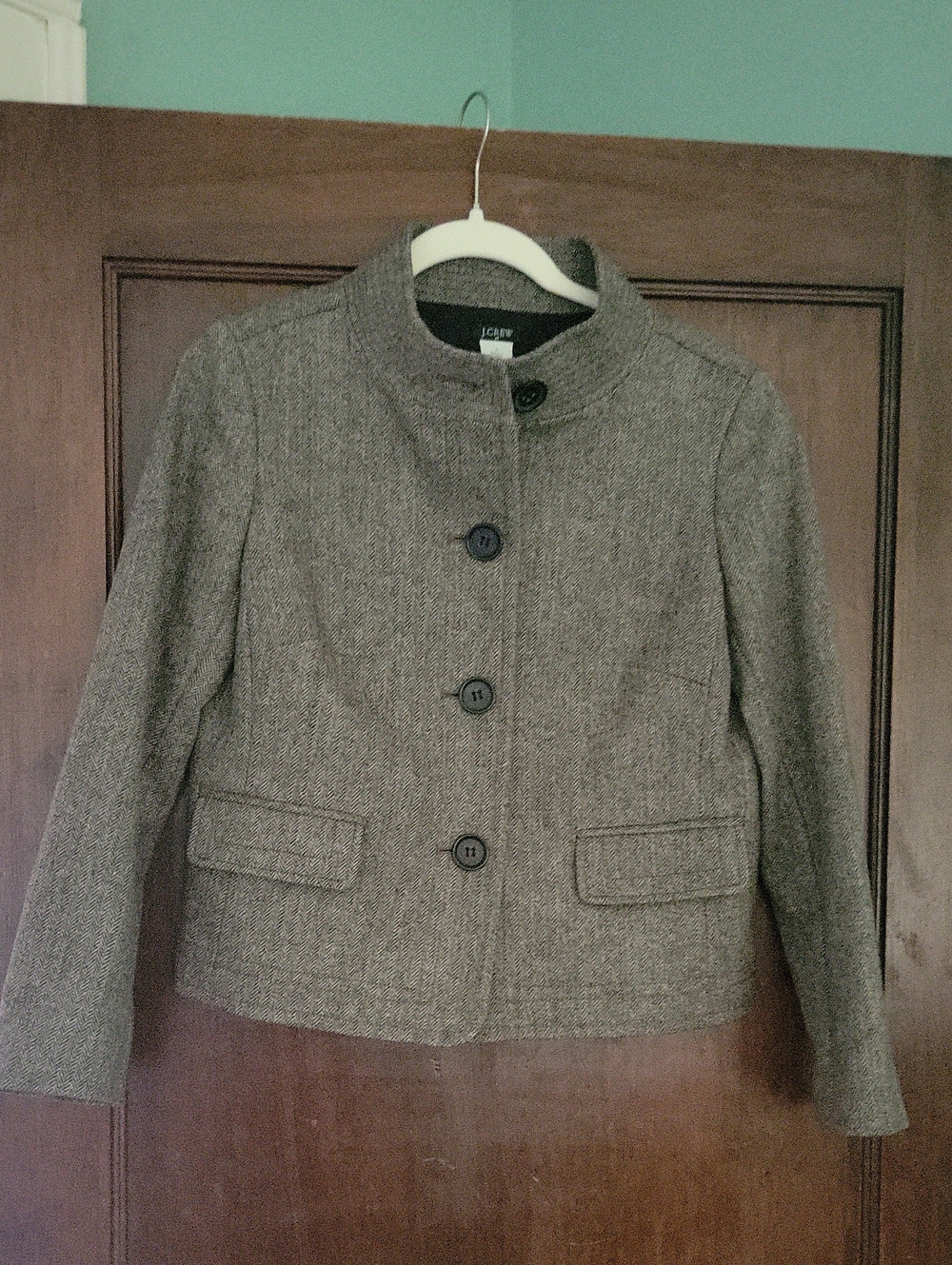 J. Crew Women's Herringbine Jacket 6